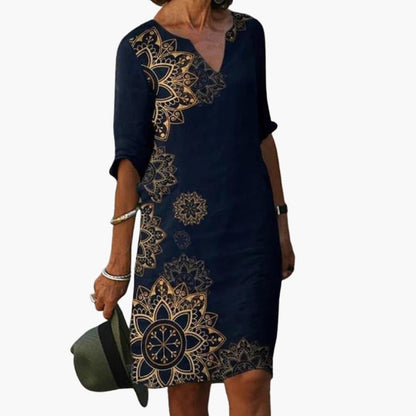 Ladies Pretty Floral Short Sleeve Dress