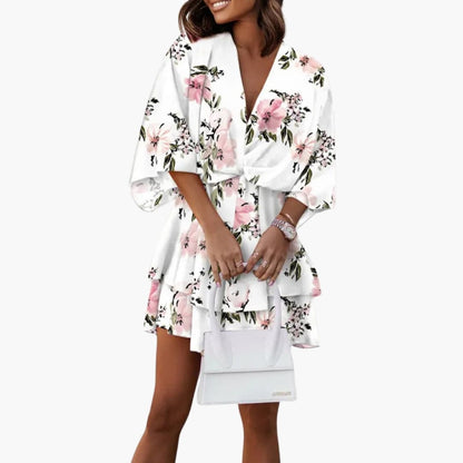 Ladies' Pretty Ruffle Trim Summer Dress