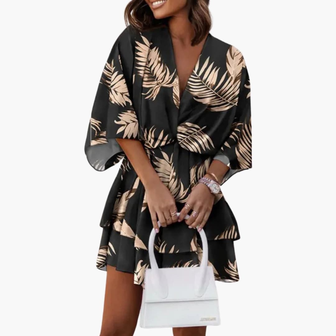 Ladies' Pretty Ruffle Trim Summer Dress