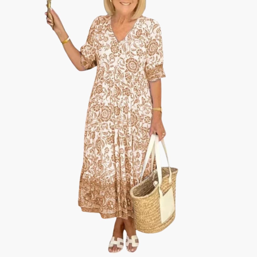 Ladies Pretty A Line Summer Dress