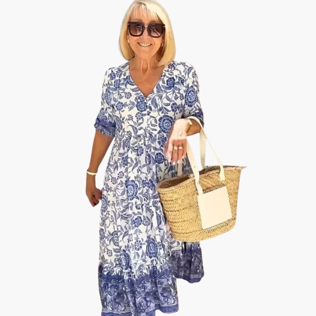 Ladies Pretty A Line Summer Dress - Olytrend