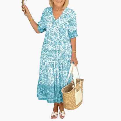 Ladies Pretty A Line Summer Dress