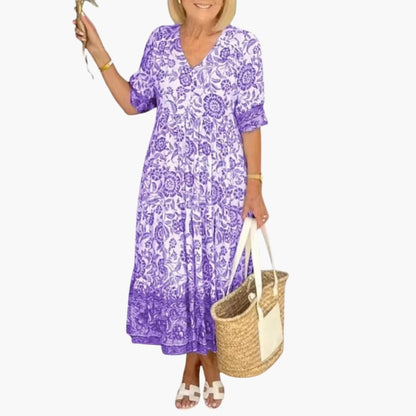 Ladies Pretty A Line Summer Dress