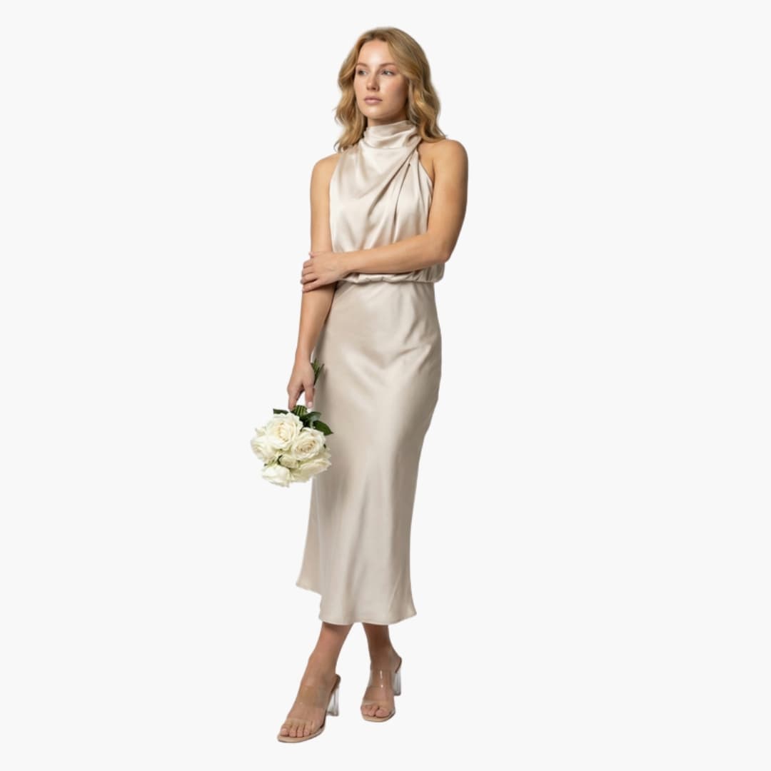 Elegant Long Sleeveless Maxi Dress for Women - Olytrend