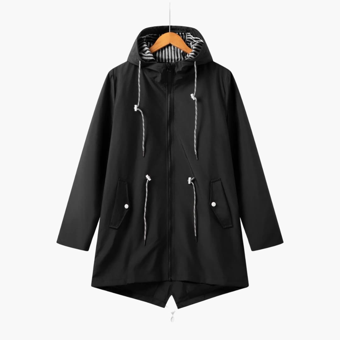 Ladies Warm Parka with Zip Pockets