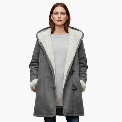 Warm Women's Parka Jacket with Pockets