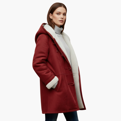 Warm Women's Parka Jacket with Pockets