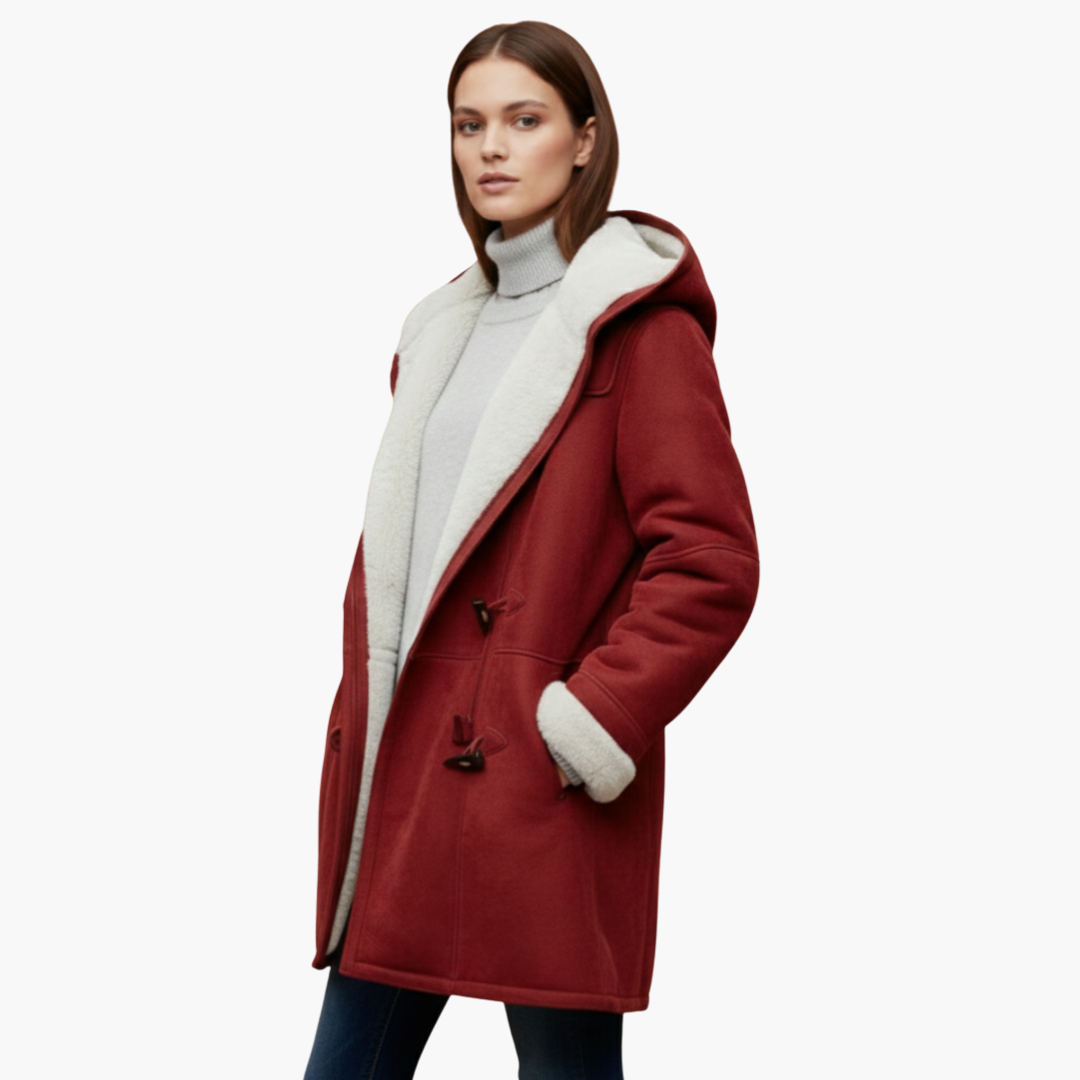 Warm Women's Parka Jacket with Pockets