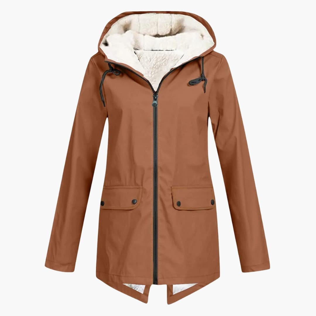 Ladies Waterproof Zip Up Hoodie Jacket