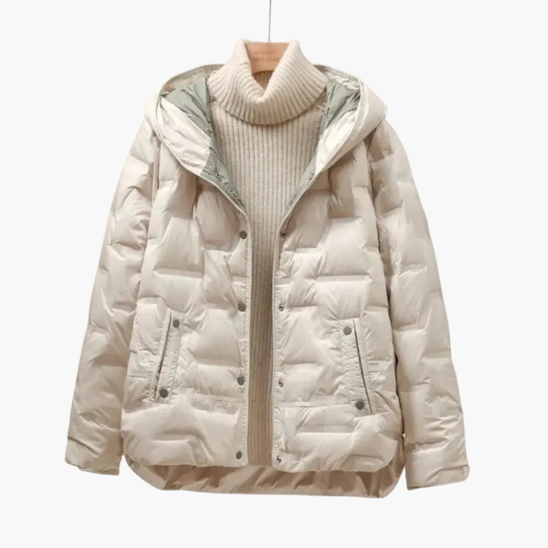 Warm Women's Quilted Hooded Parka Jacket