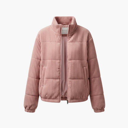 Ladies' Textured Zip Up Jacket - Olytrend