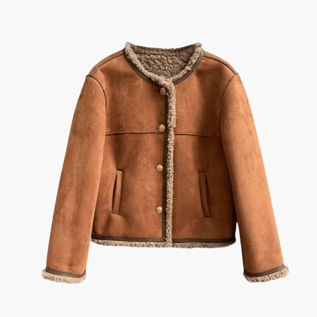 Faux Fur Lined Women's Coat