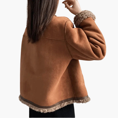 Faux Fur Lined Women's Coat