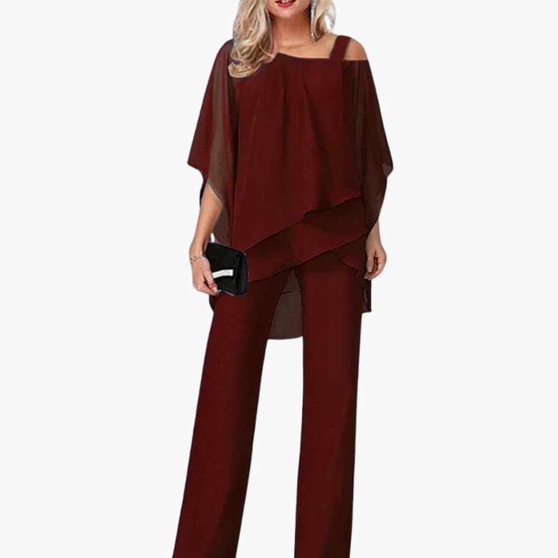 Women's Off Shoulder Wide Leg Jump Suit