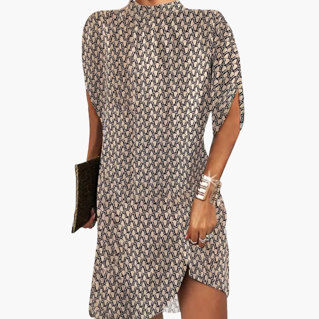 Ladies' Mid Length Printed A-Line Dress