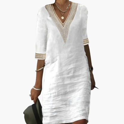 Casual Fit Knee Length Summer Dress - Olytrend