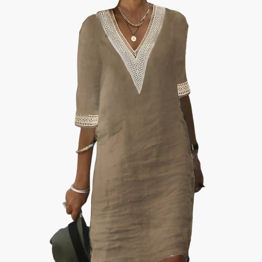 Casual Fit Knee Length Summer Dress