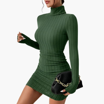 Feminine Fit and Flare Knit Dress