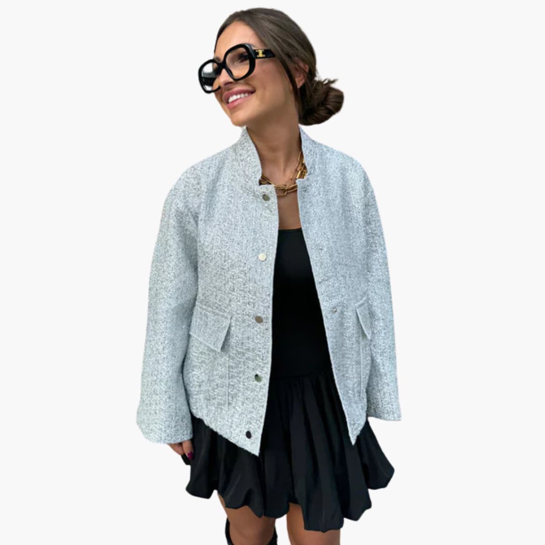 Women's Lightweight Zip Up Jacket with Pockets - Olytrend