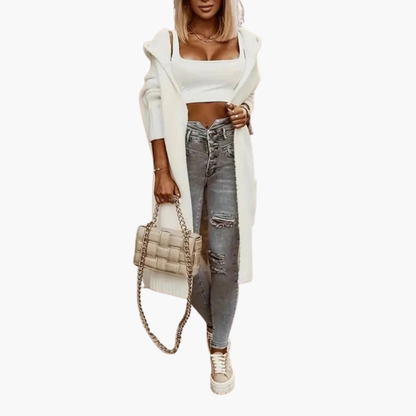 Cozy Oversized Open Front Cardigan with Pockets