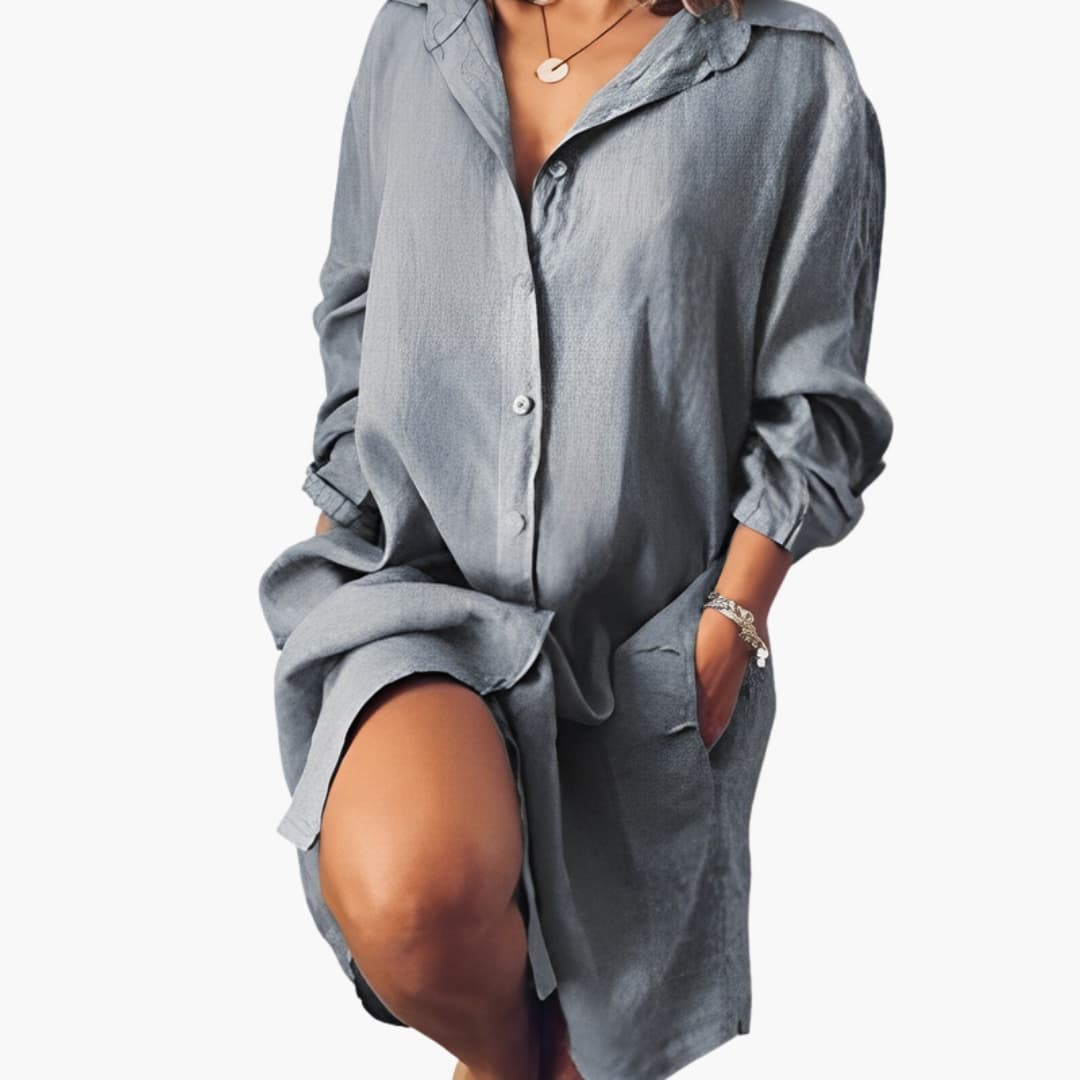 Classic Fit Women's Casual Long Dress