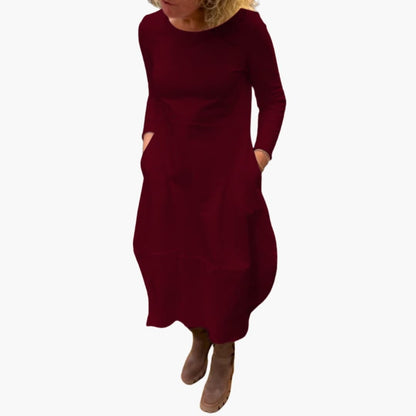 Feminine Casual Knee Length A-Line Dress