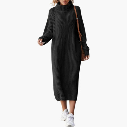 Cozy Long Sleeve Women's Sweater Dress