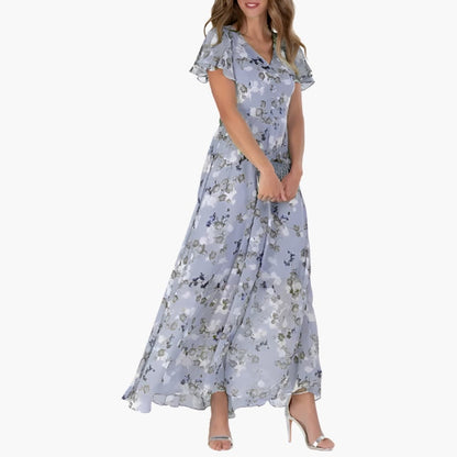 Casual Knee Length Round Neck Dress - Olytrend