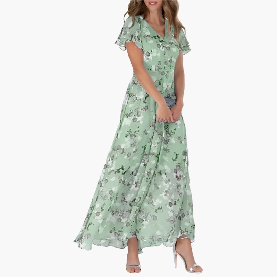 Casual Knee Length Round Neck Dress