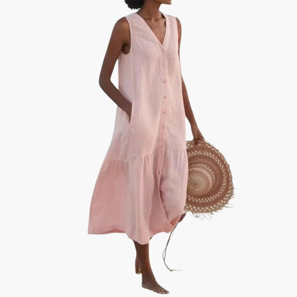Casual Button Front Shirt Dress for Women