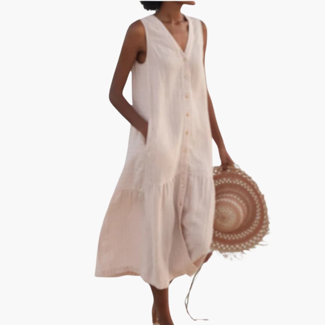 Casual Button Front Shirt Dress for Women - Olytrend