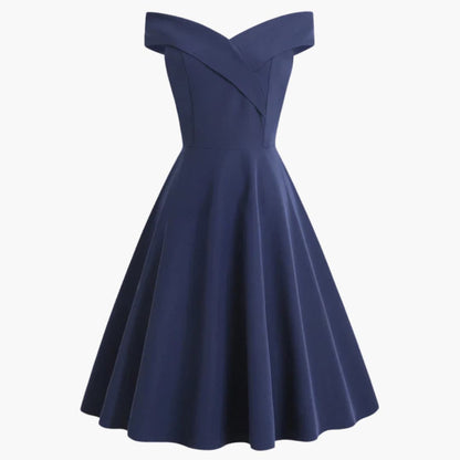 Ladies' Cold Shoulder Knee Length Fit Dress