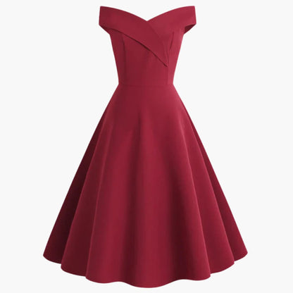 Ladies' Cold Shoulder Knee Length Fit Dress