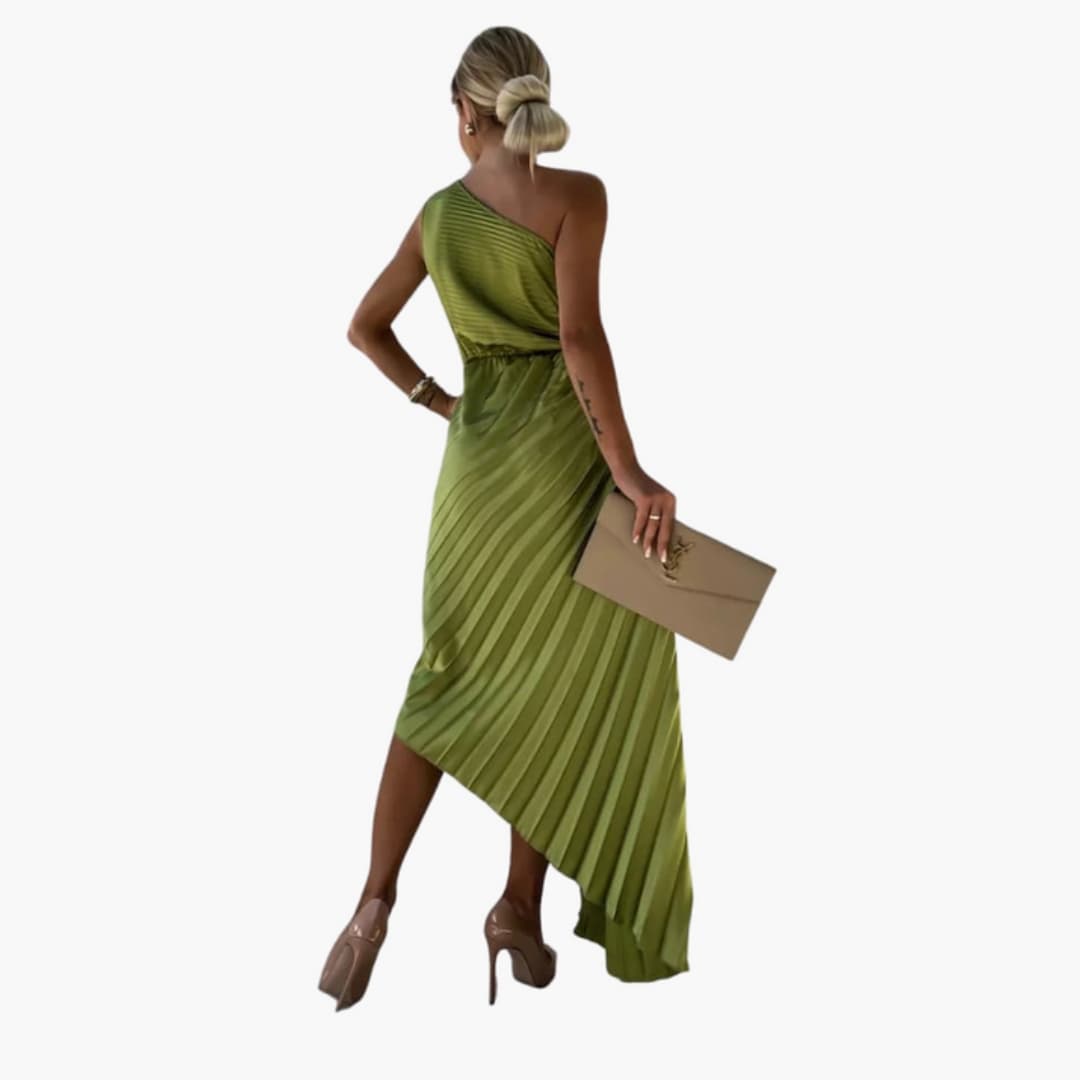 Chic Off Shoulder Midi Dress with Floral Details