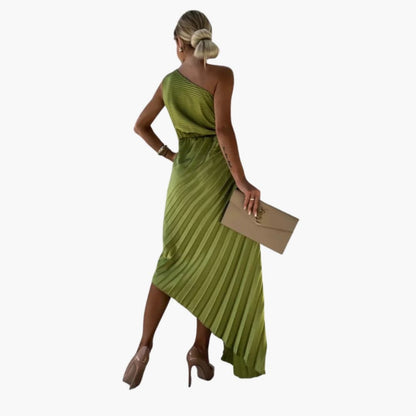 Chic Off Shoulder Midi Dress with Floral Details