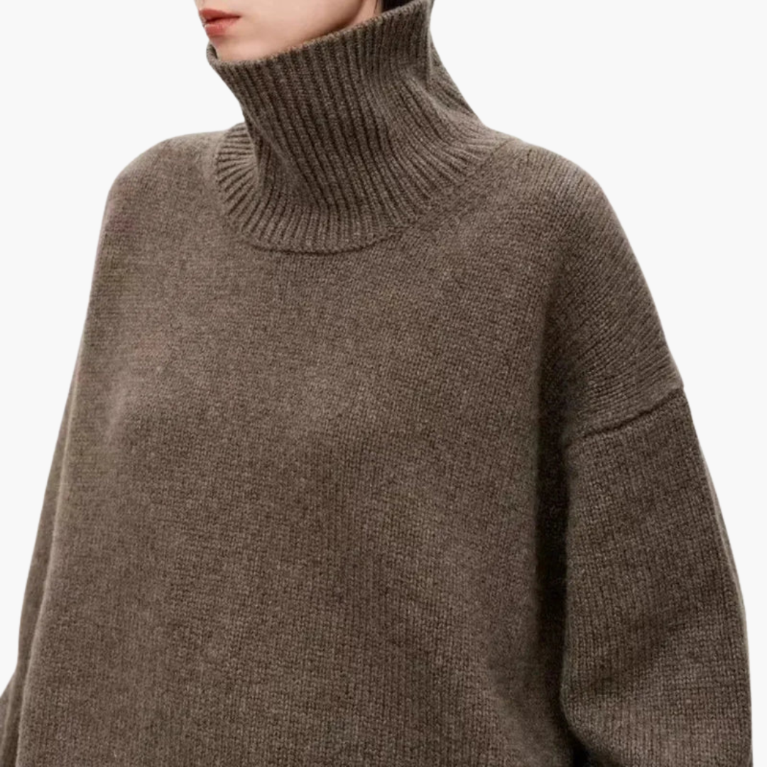 Comfy Women's Loose Fit Crew Neck Sweater