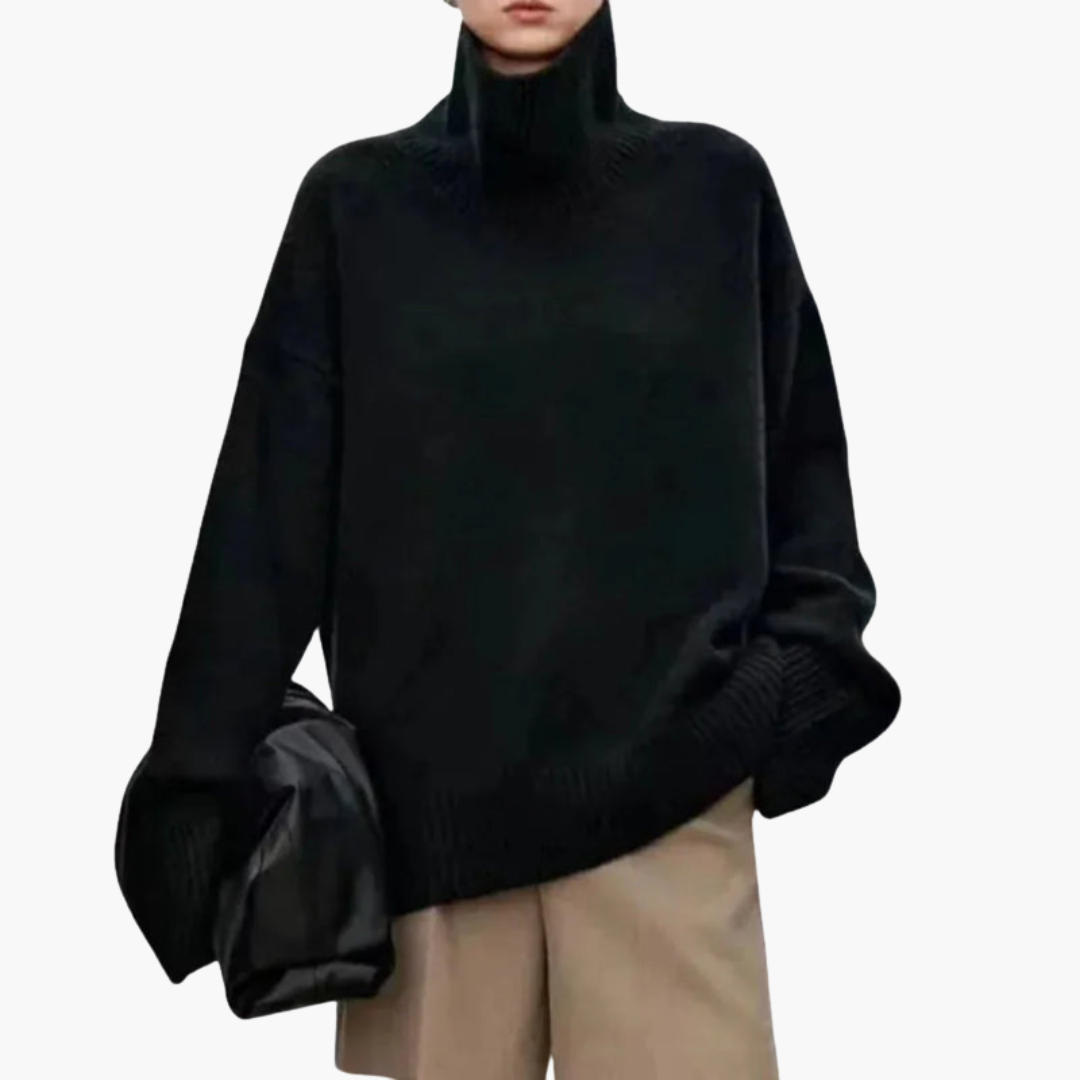 Comfy Women's Loose Fit Crew Neck Sweater - Olytrend