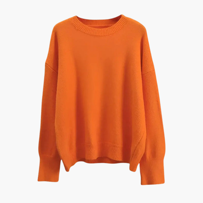 Cozy Women's Large Knit Sweater with Long Sleeves
