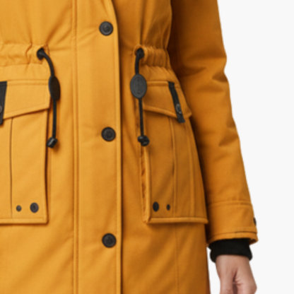 Waterproof Hooded Women's Winter Coat with Pockets