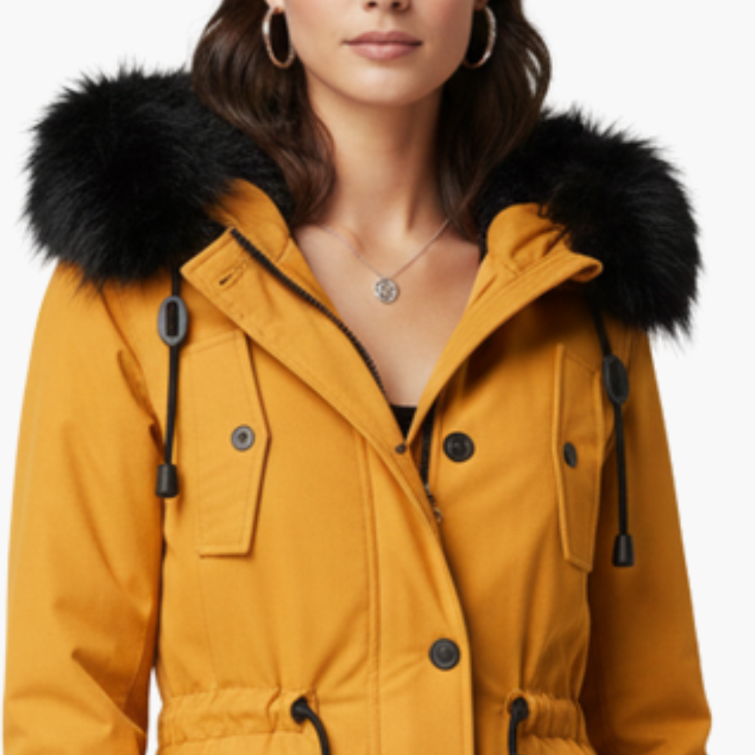 Waterproof Hooded Women's Winter Coat with Pockets