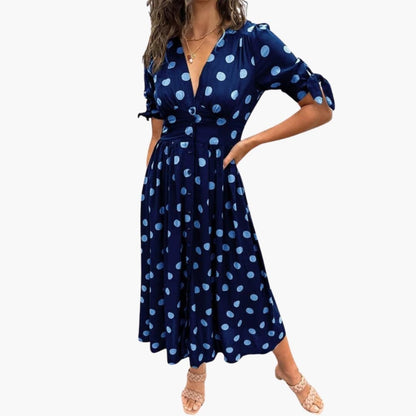 Ladies Floral Mid Length Casual Dress