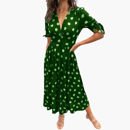 Ladies Floral Mid Length Casual Dress