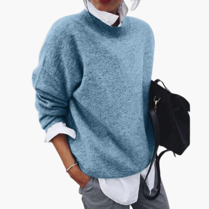 Women's Classic Crew Neck Long Sleeve Sweater