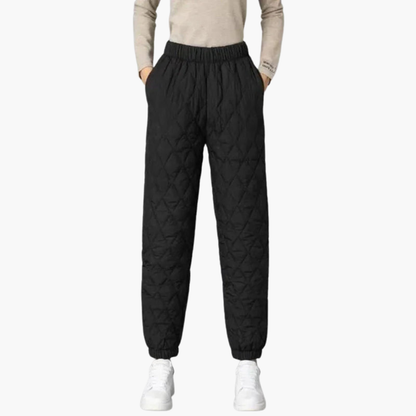 Ladies Soft Jogger Pants with Stretchy Waist and Cuffed Legs