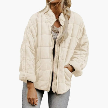 Ladies Insulated Zip Jacket with Pockets - Olytrend