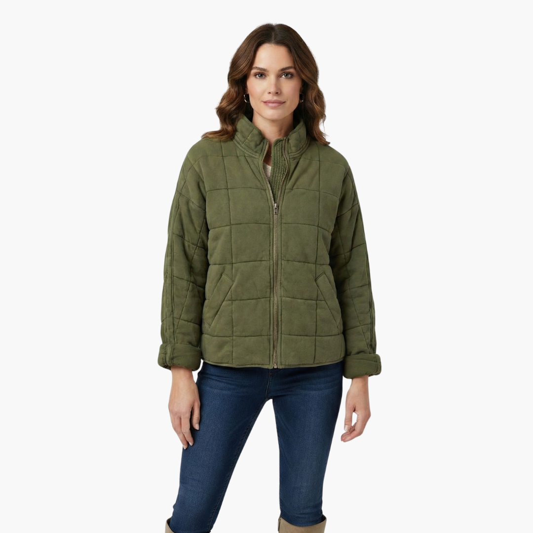 Ladies Insulated Zip Jacket with Pockets
