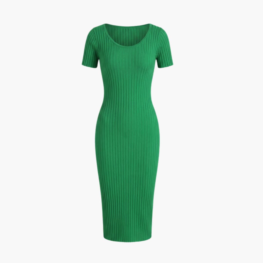 Fitted Women's Long Sleeve Midi Bodycon Dress