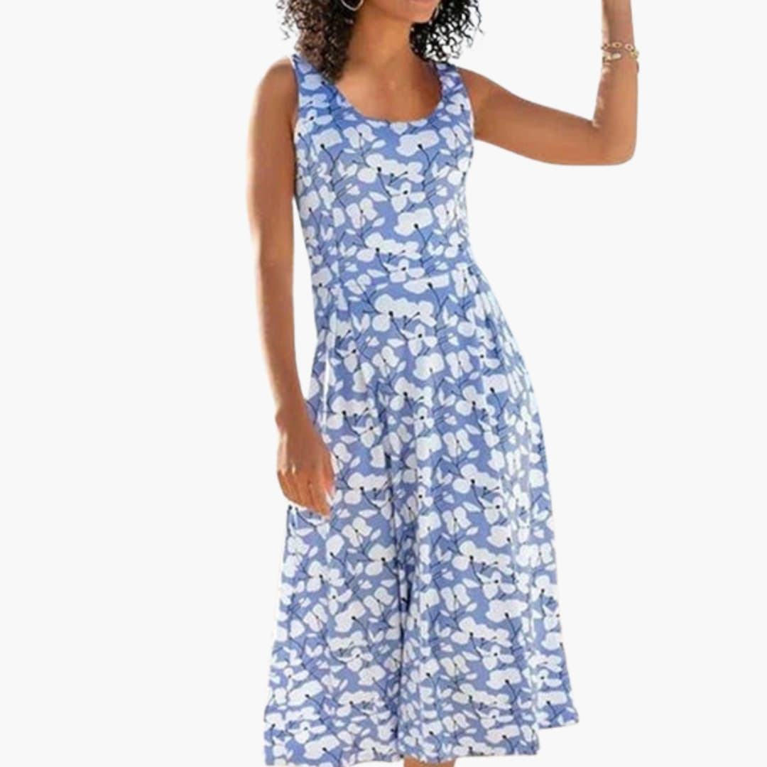 Ladies Classic Floral Summer Dress