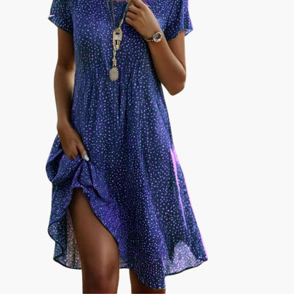 Ladies Floral Print Knee Length Dress
