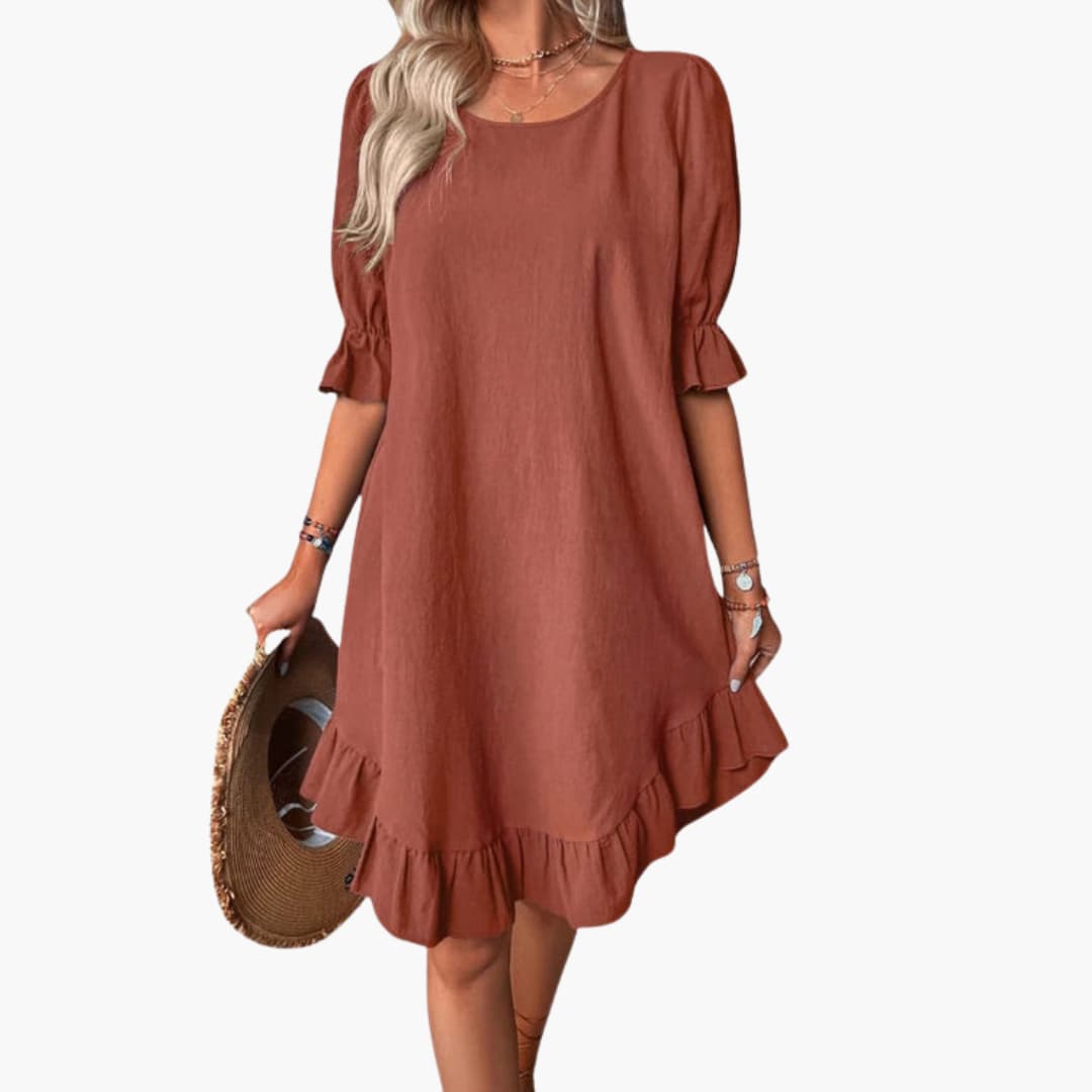 Ladies' Floral Short Sleeve Dress